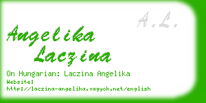 angelika laczina business card